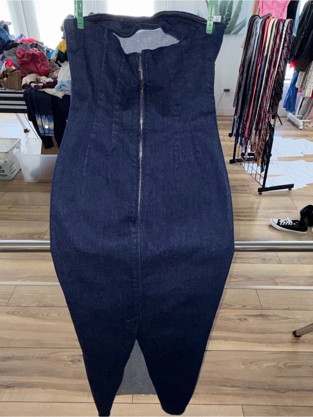 Zara Strapless Dark Wash Denim Midi/Maxi Dress
Size: USA S - Picture 6 of 8